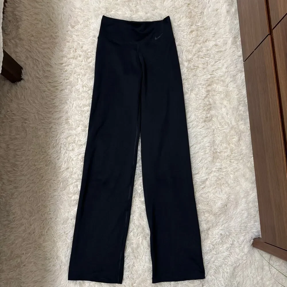 Nike Dri-FIT Black Wide Leg Yoga Pants XS